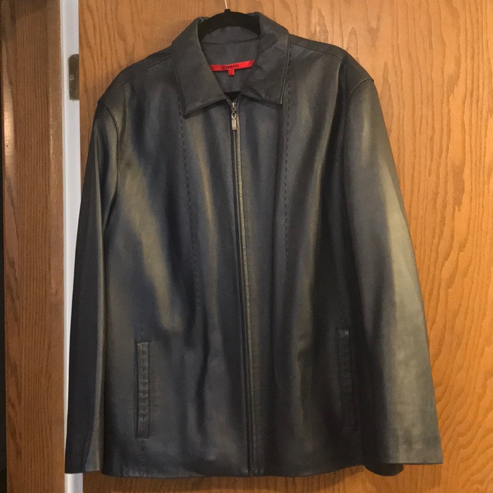 Men’s leather jacket Large